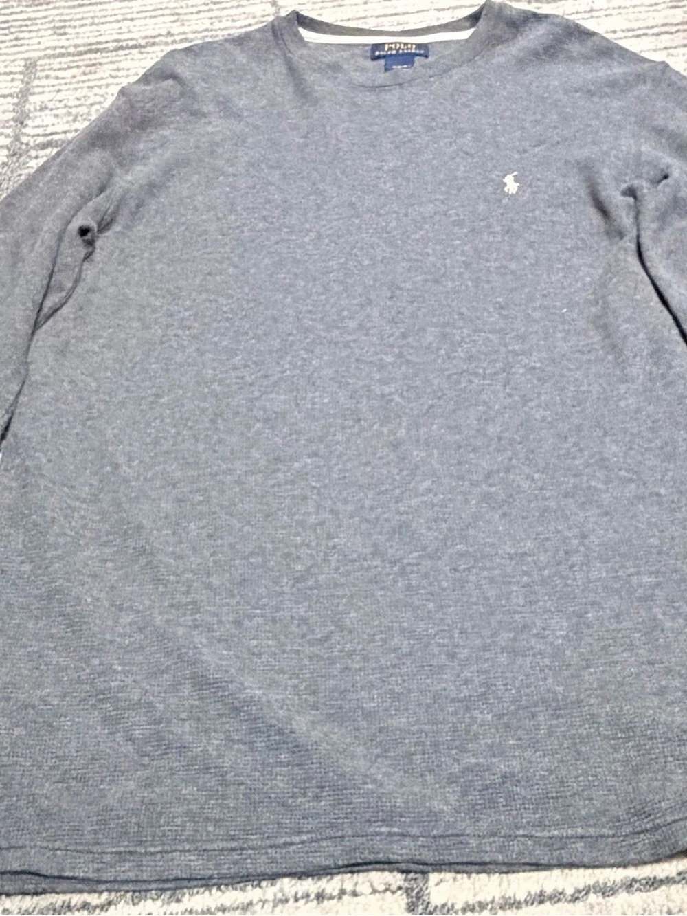 Polo Ralph Lauren Men's Cotton Crewneck Sweater Gray Medium